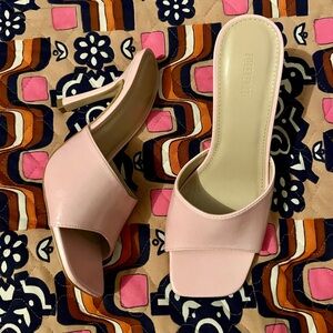 Pink Heeled Sandals